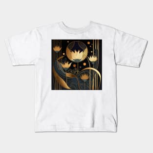 Flower and gold Kids T-Shirt